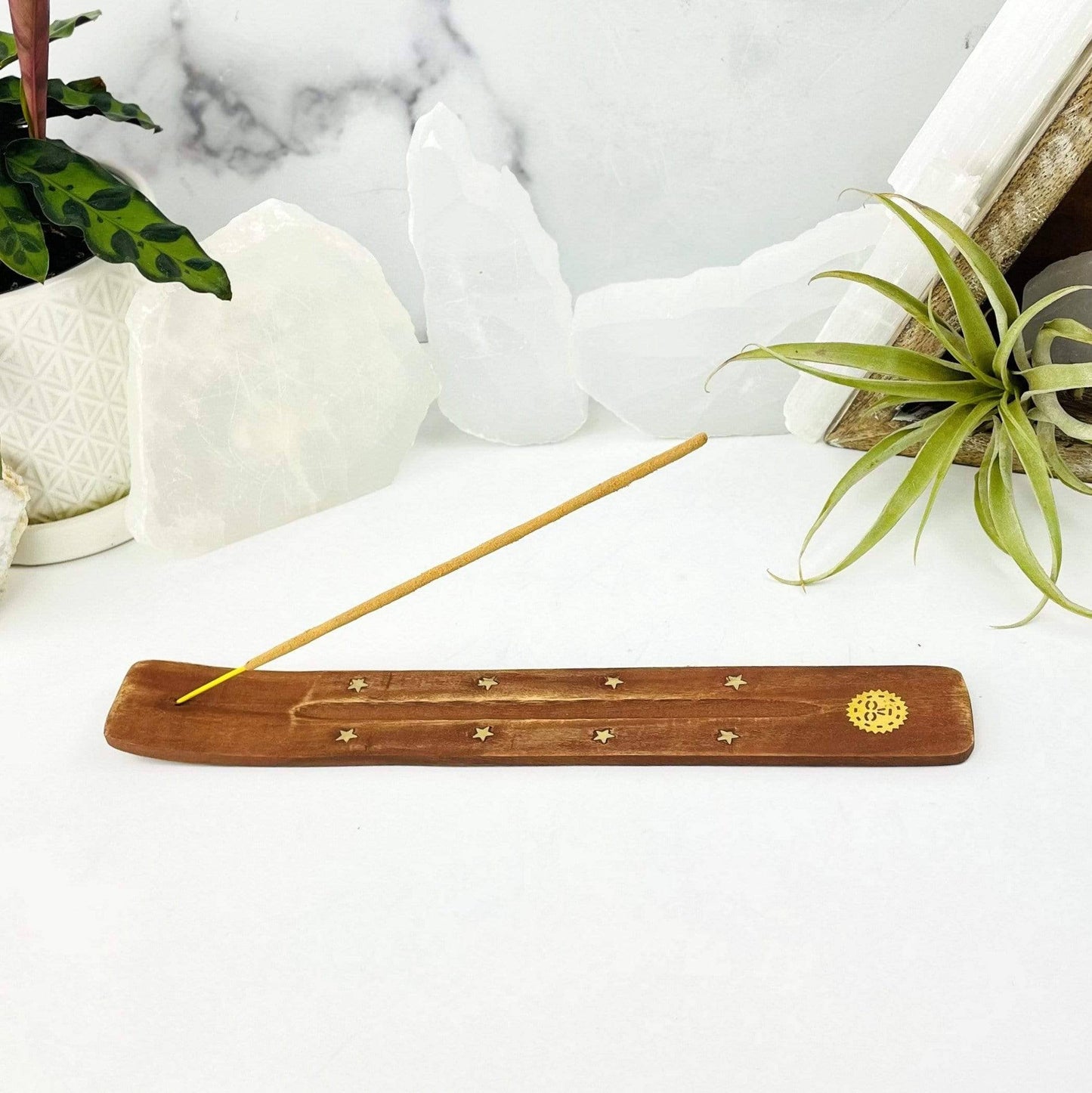 Sun Wooden Incense Holder