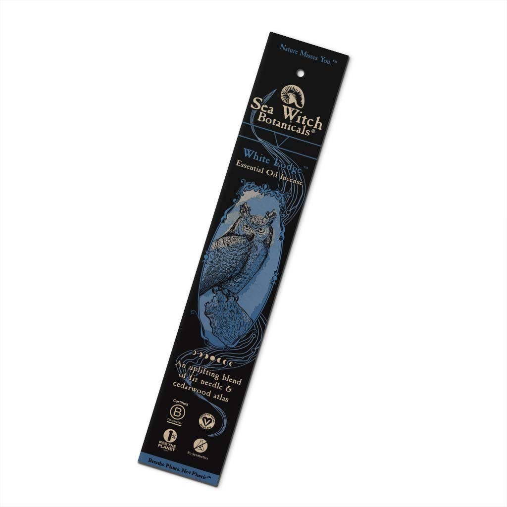 White Lodge Cedar Wood Atlas, Siberian Fir Incense Sticks, Set of 20 Sticks