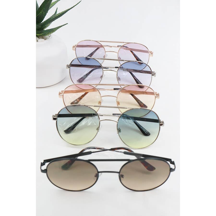 Retro Round Sunglasses, Assorted Colors