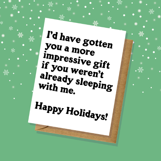Impressive Gift Holiday Greeting Card