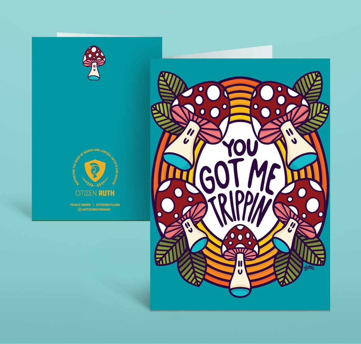 You Got Me Trippin Greeting Card