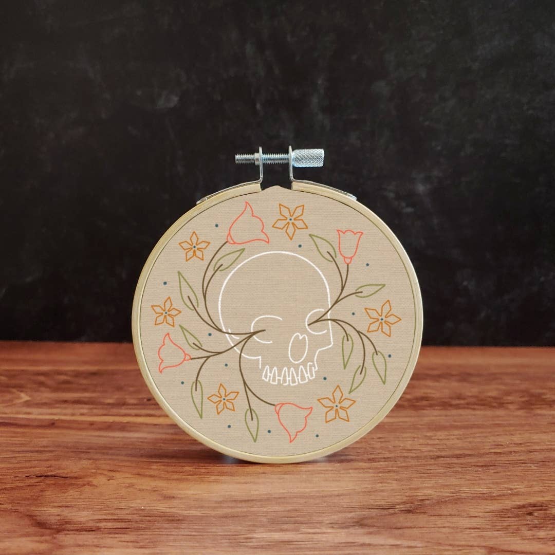 Skull Embroidery Kit