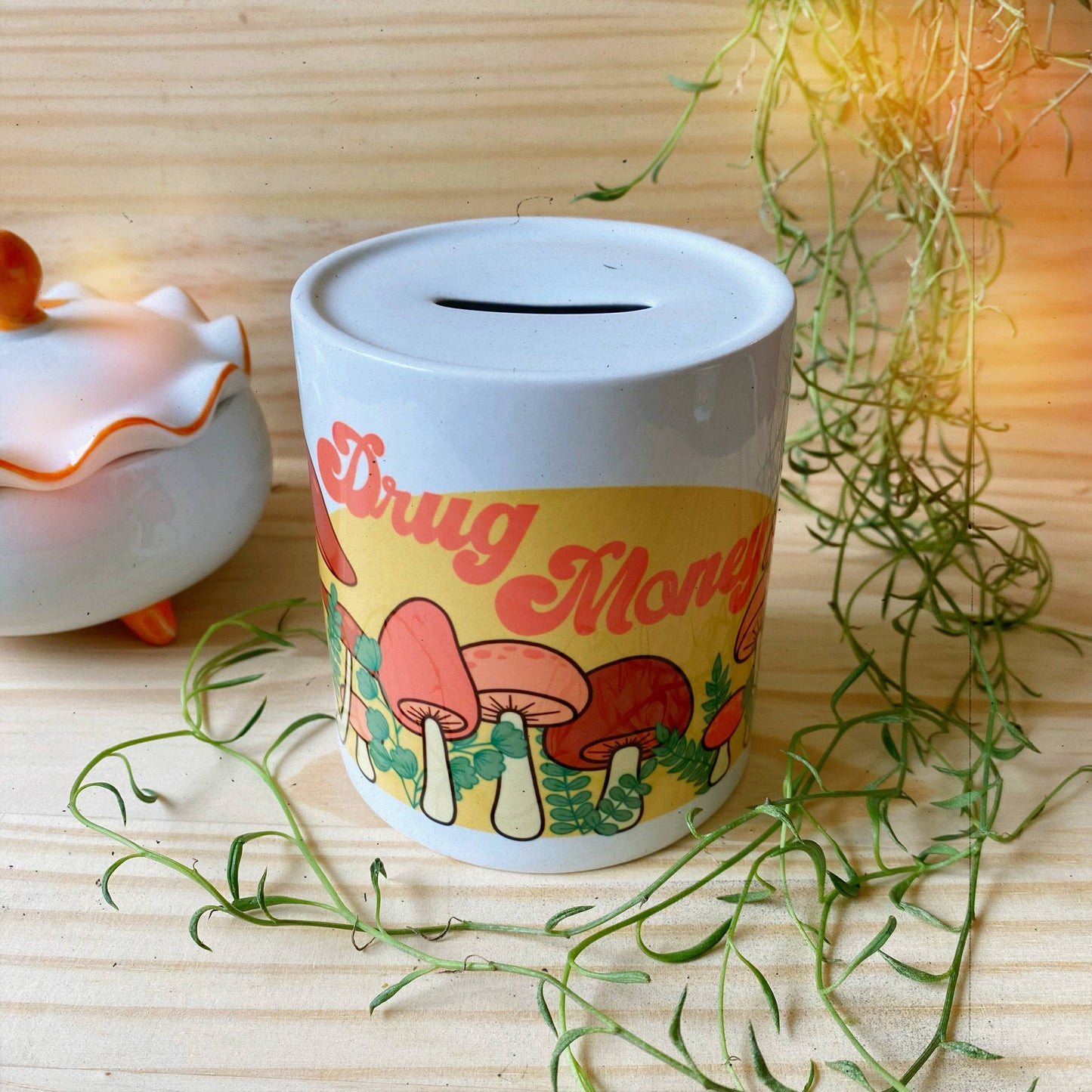 Mushroom Drug Money Piggy Bank