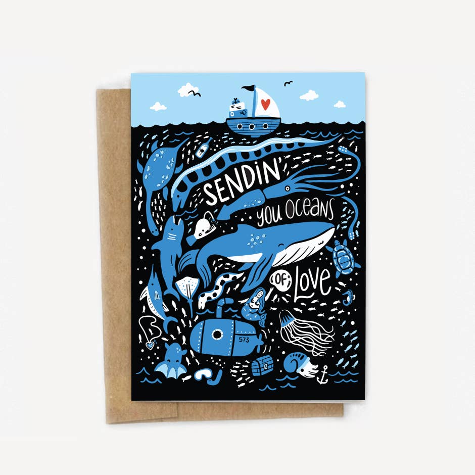 Sending You Oceans of Love Greeting Card