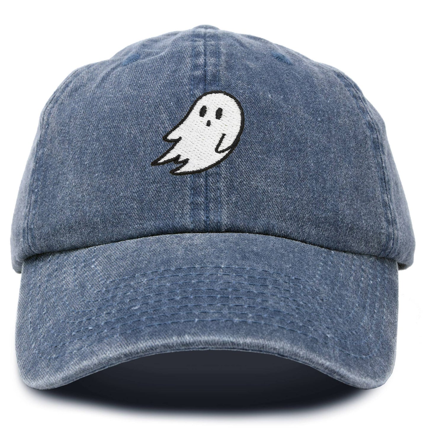 Washed Navy Ghost Baseball Hat