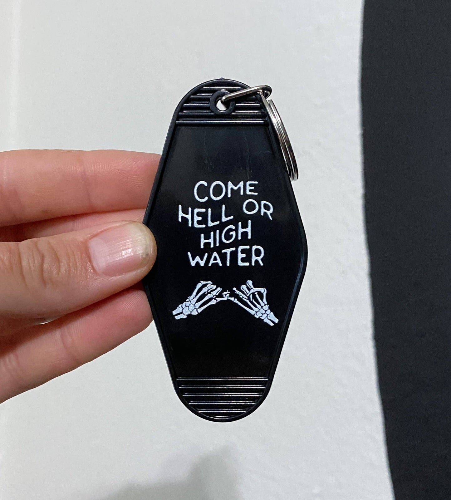 Come Hell or High Water Motel Keychain