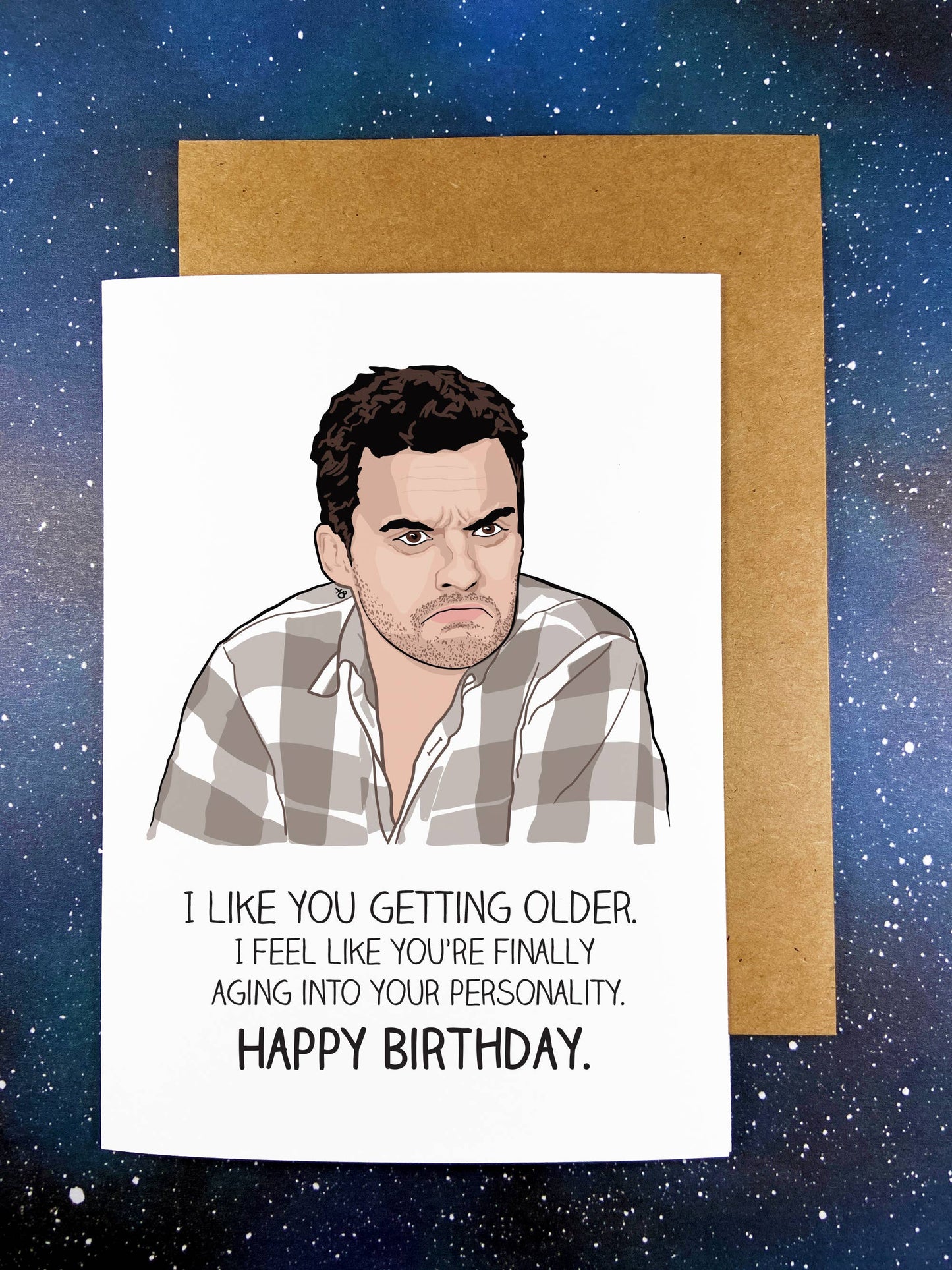 Nick Miller Birthday Greeting Card