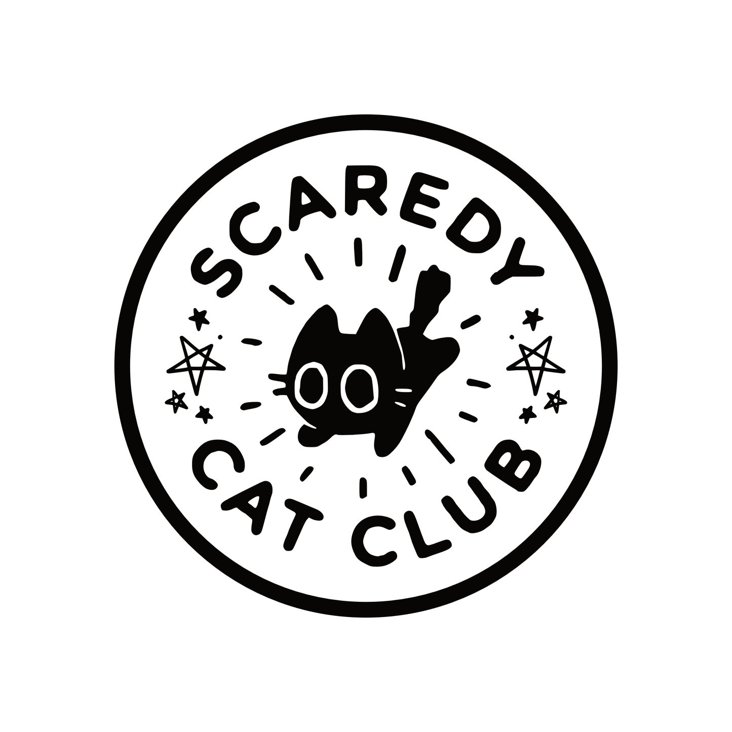 Scardey Cat Club Sticker