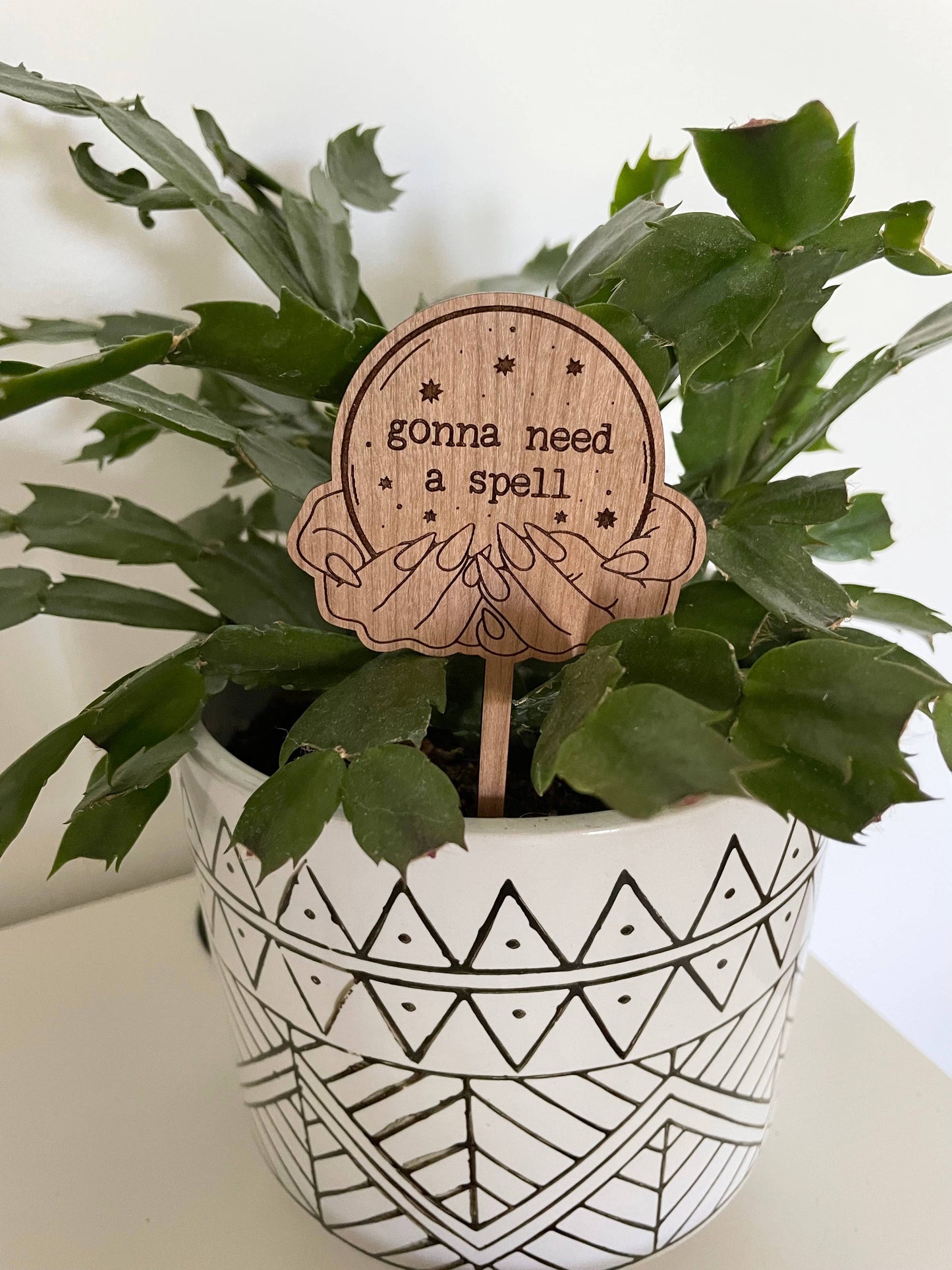 Crystal Ball Witchy Vibes Plant Pick