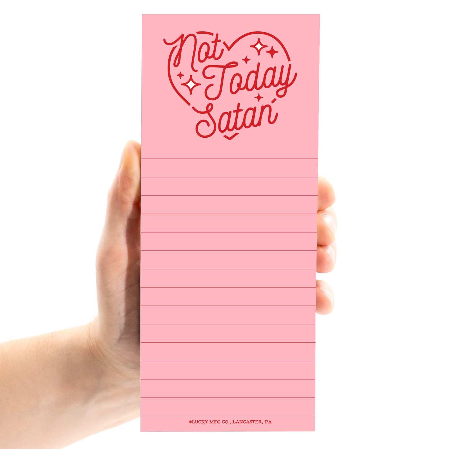 Not Today Satan Magnetic Notepad