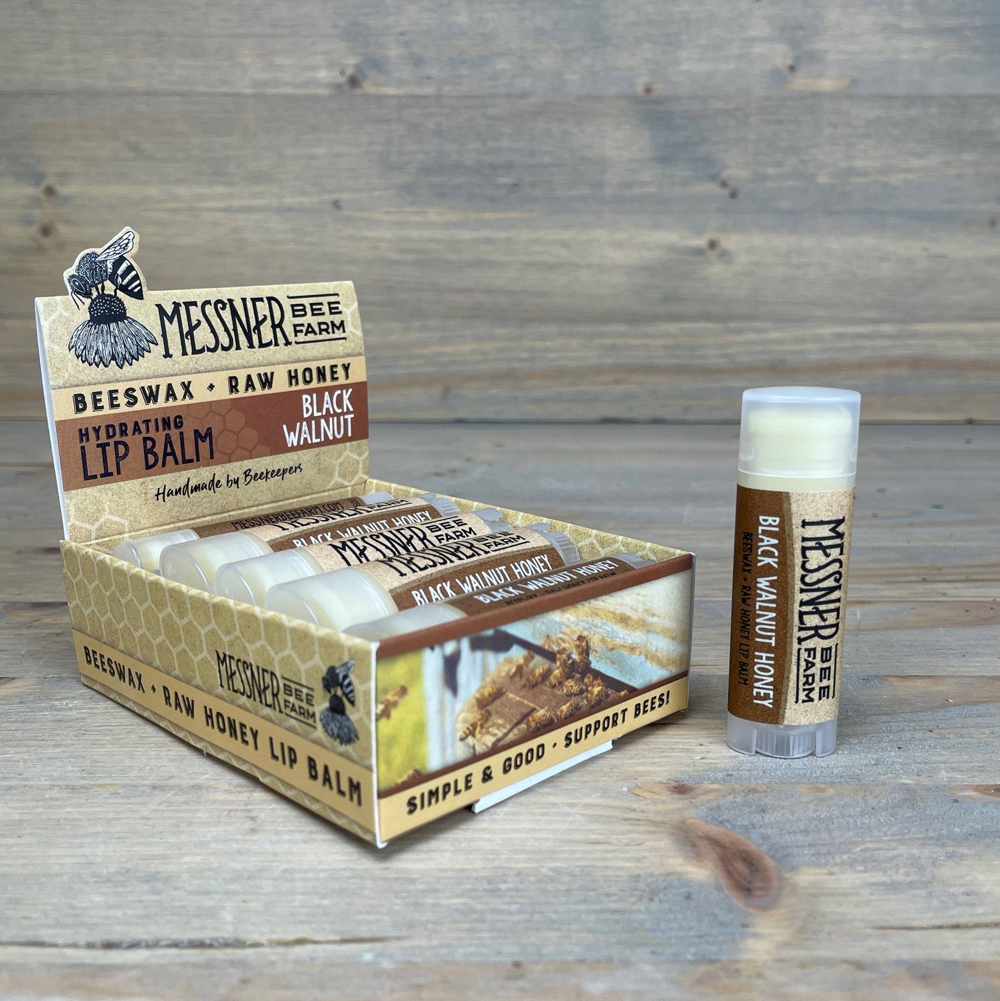 Black Walnut Honey Lip Balm