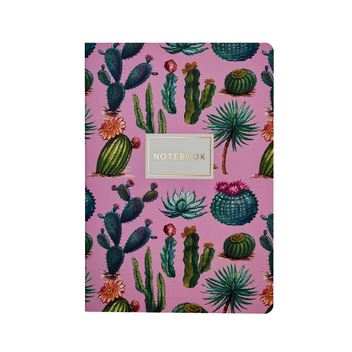 Cactus on Rose Notebook