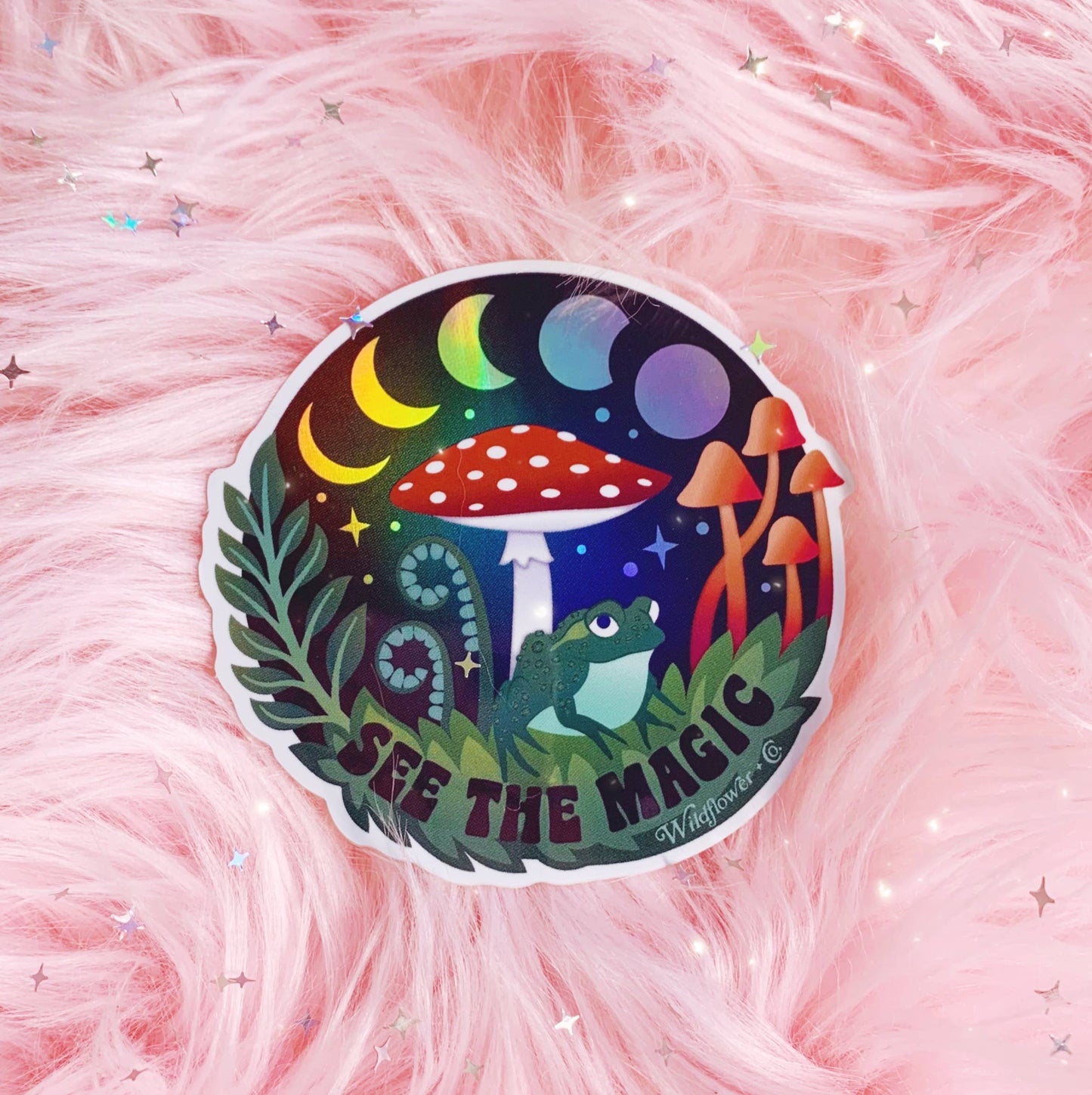 See the Magic Holographic Sticker