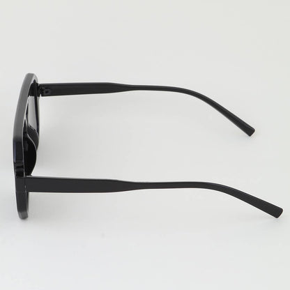 Tinted Block Aviator Sunglasses: MIX
