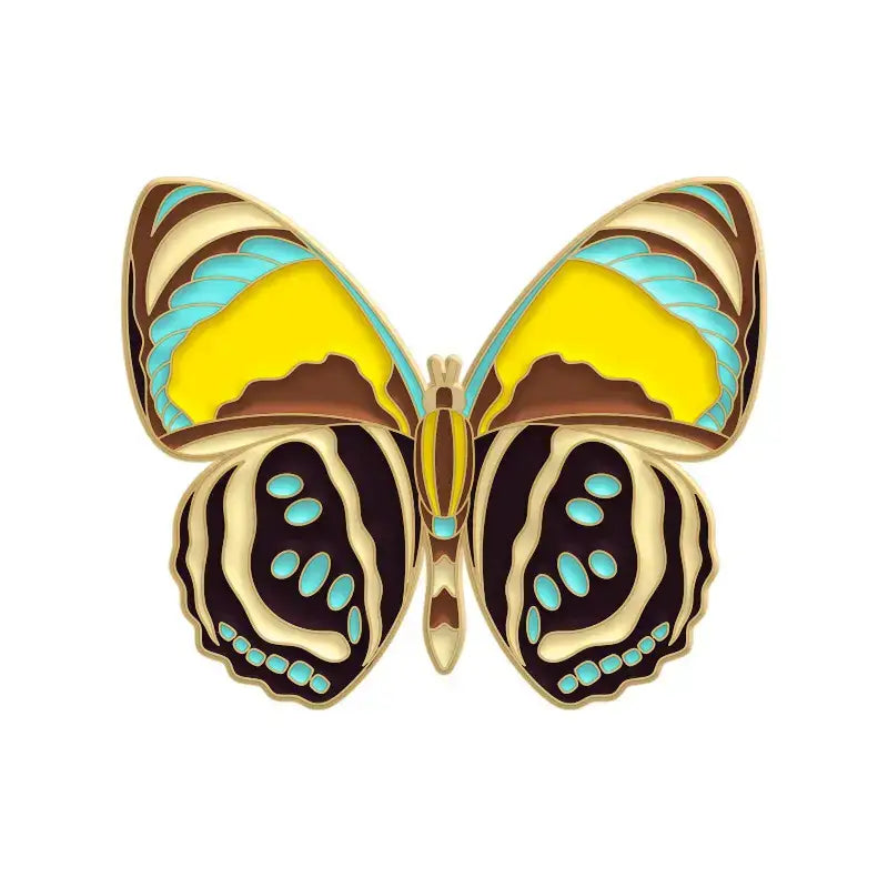 Yellow/Orange Butterfly Enamel Pin