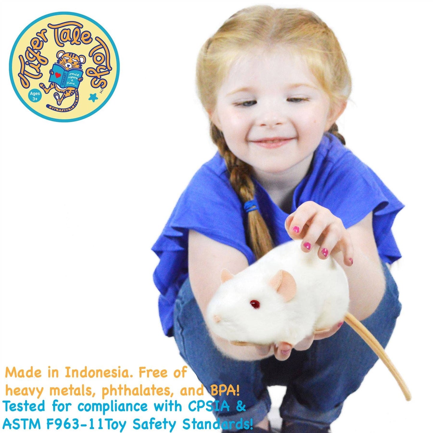 Wylie the White Rat 7" Stuffed Animal