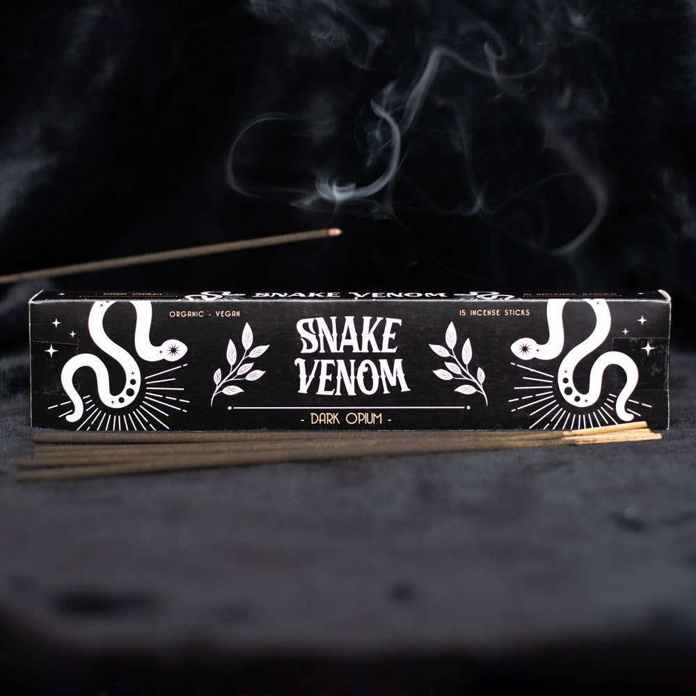 Snake Venom Dark Opium Incense Sticks, Pack of 15