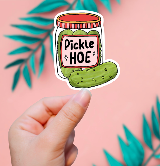 Pickle Hoe Sticker