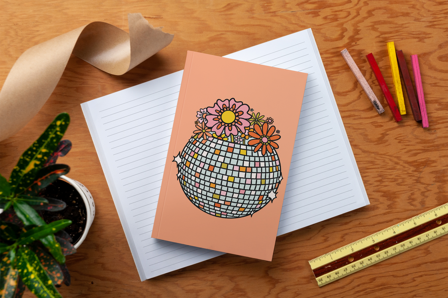 Disco Ball Classic Layflat Journal Notebook