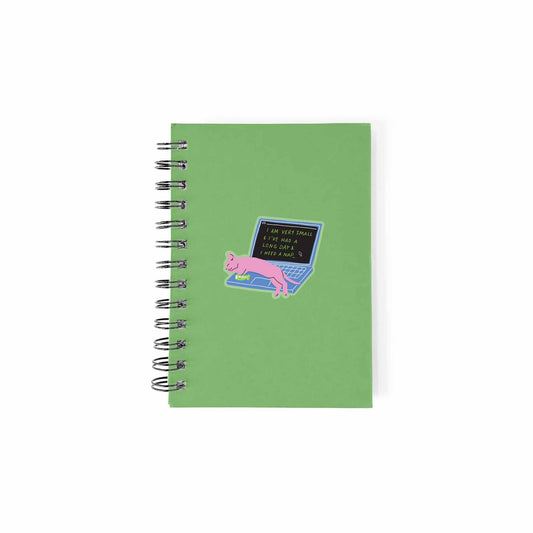 Napping Laptop Kitty Clear Sticker