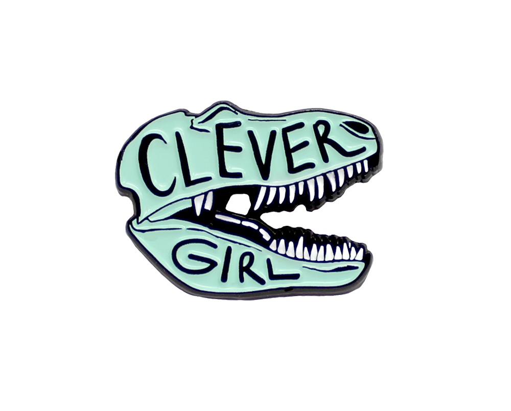 Pink Clever Girl Enamel Pin