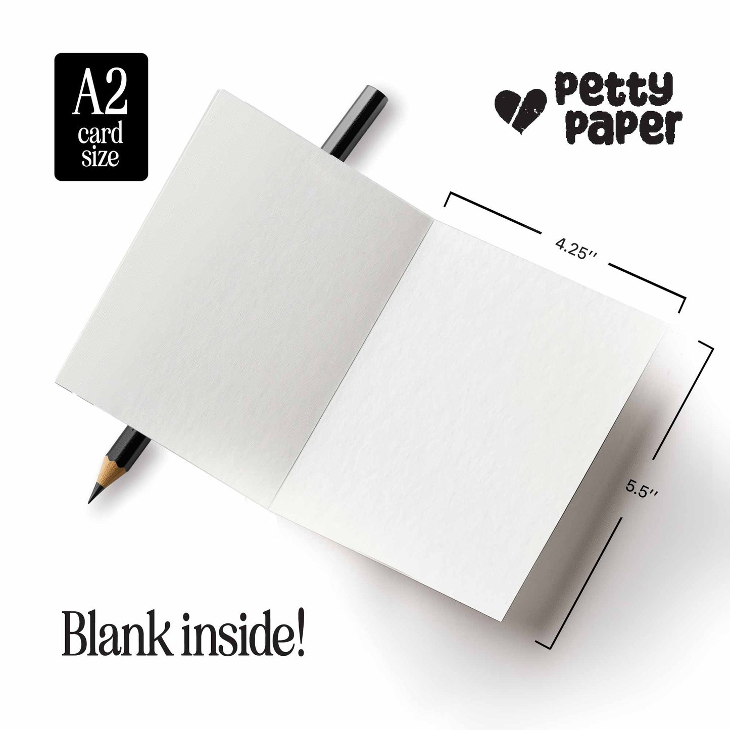 Lost Without You, Love, Thank You - A2 Greeting Card: Kraft