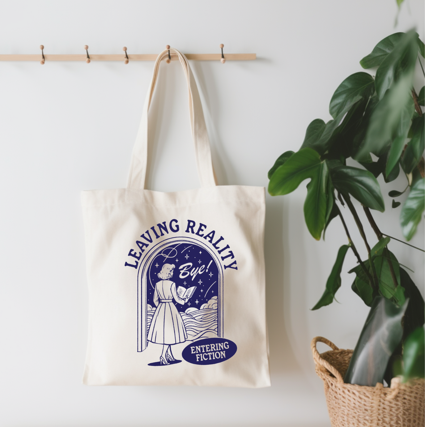 Leaving Reality Small Canvas Tote Bag