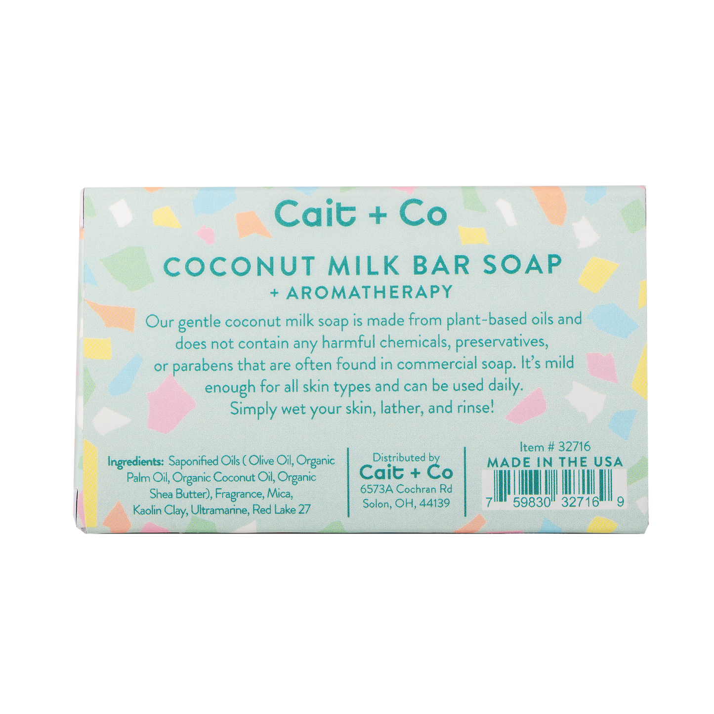 Turquoise Coconut Milk Bar Soap