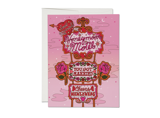 Honeymoon Motel Greeting Card