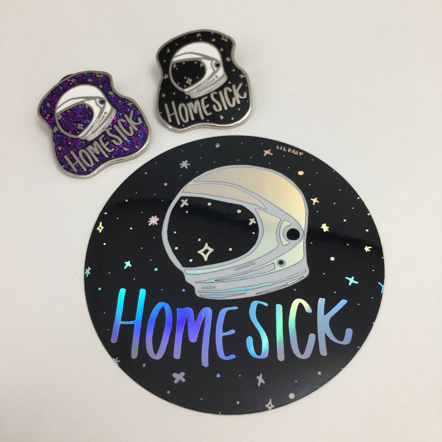Homesick Holographic Sticker