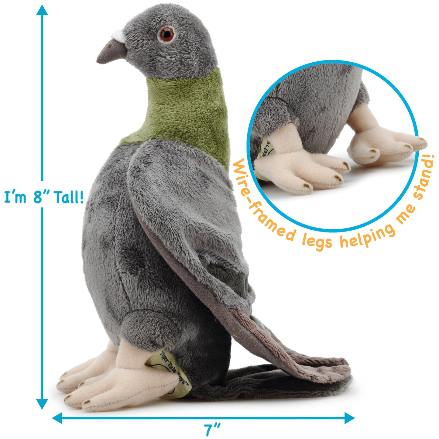 Pepper The Pigeon 9" Stuffed Animal