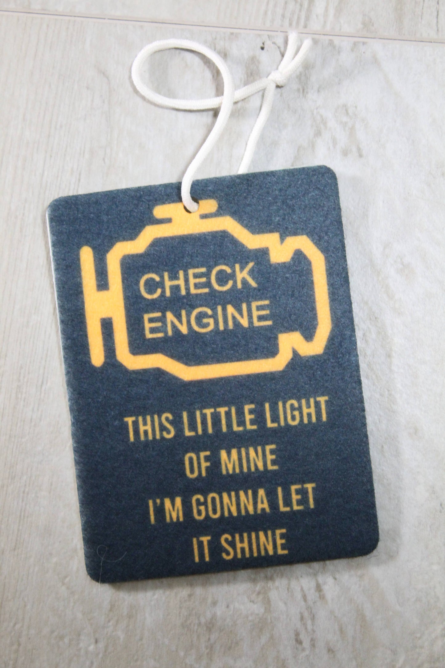 Check Engine Felt Car Air Freshener