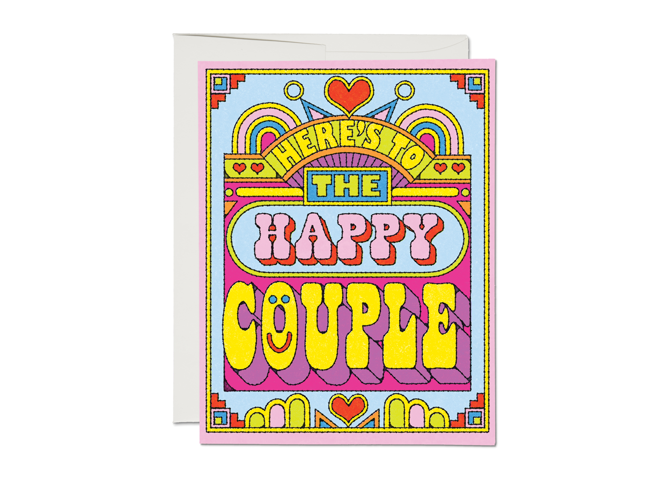 Happy Couple wedding greeting card