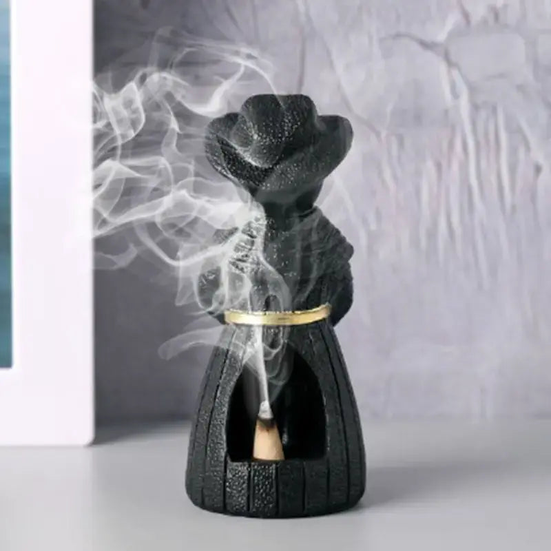 Dark Plague Doctor Raven Incense Burner