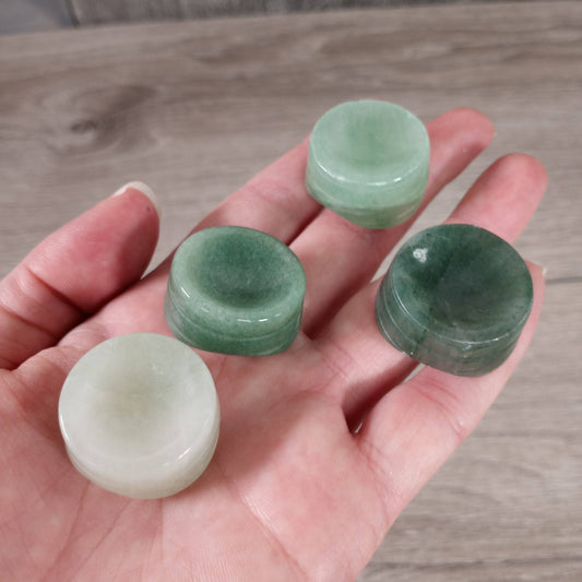 Aventurine 1-Inch Gemstone Incense Cone Stand
