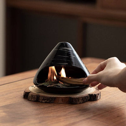 Purple Sand Mount Fuji Ceramic Incense Cone Burner