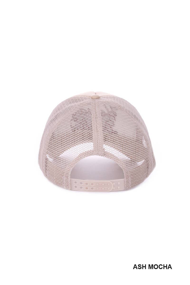Ash Mocha Howdy Darlin Mesh Trucker Hat