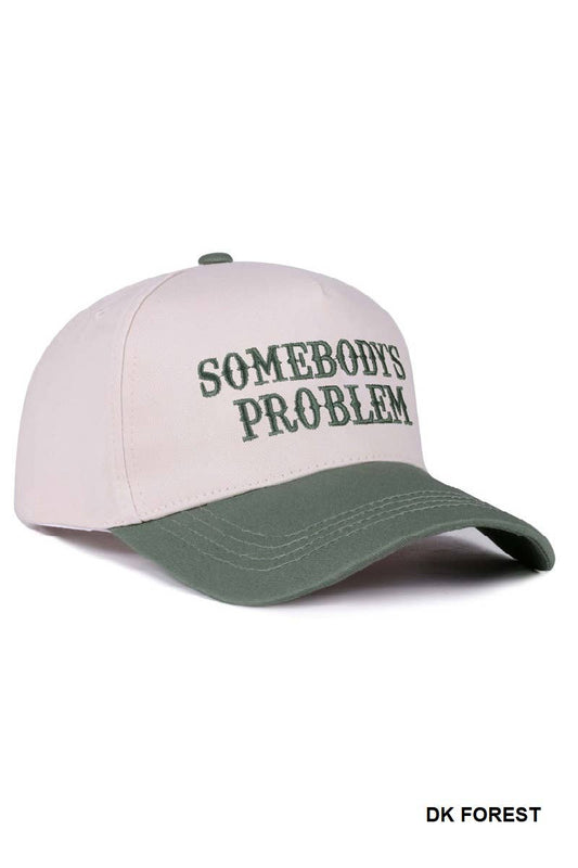 Dk Forest Somebody's Problem Two Tone Canvas Cotton Hat