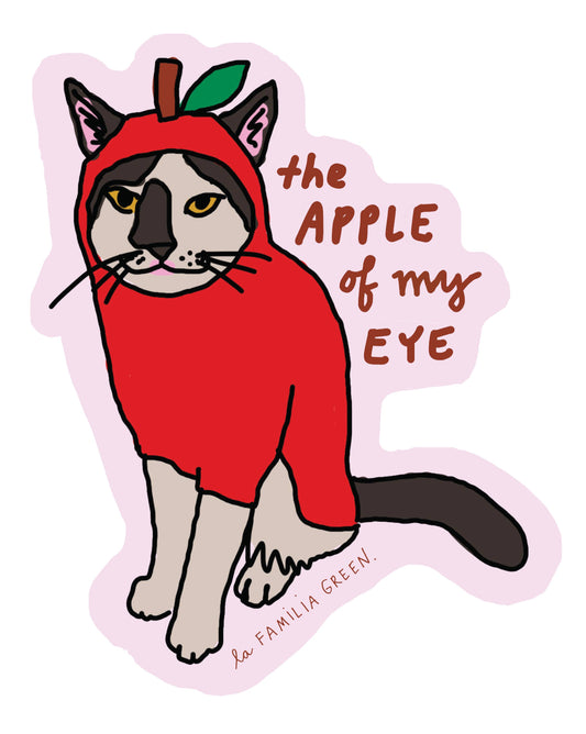 Apple Cat Sticker