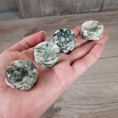 Aventurine 1-Inch Gemstone Incense Cone Stand