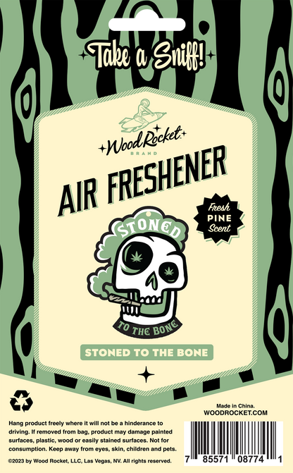 Stoned To The Bone Car Air Freshener