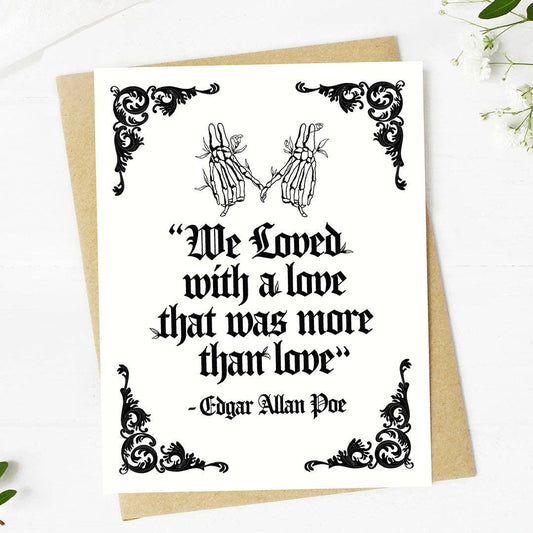 Edgar Allan Poe Greeting Card