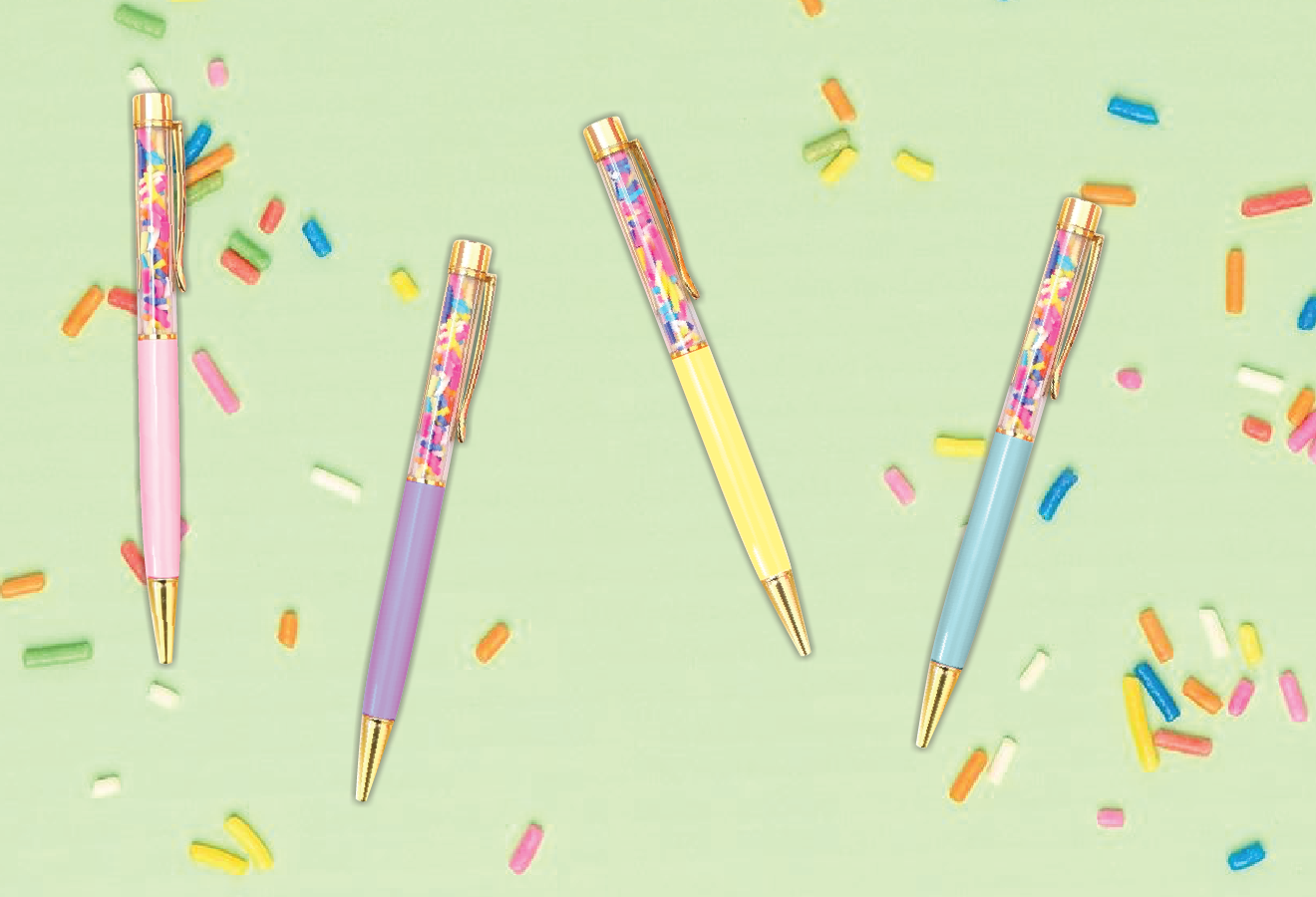 Confetti Pens, Set of 4