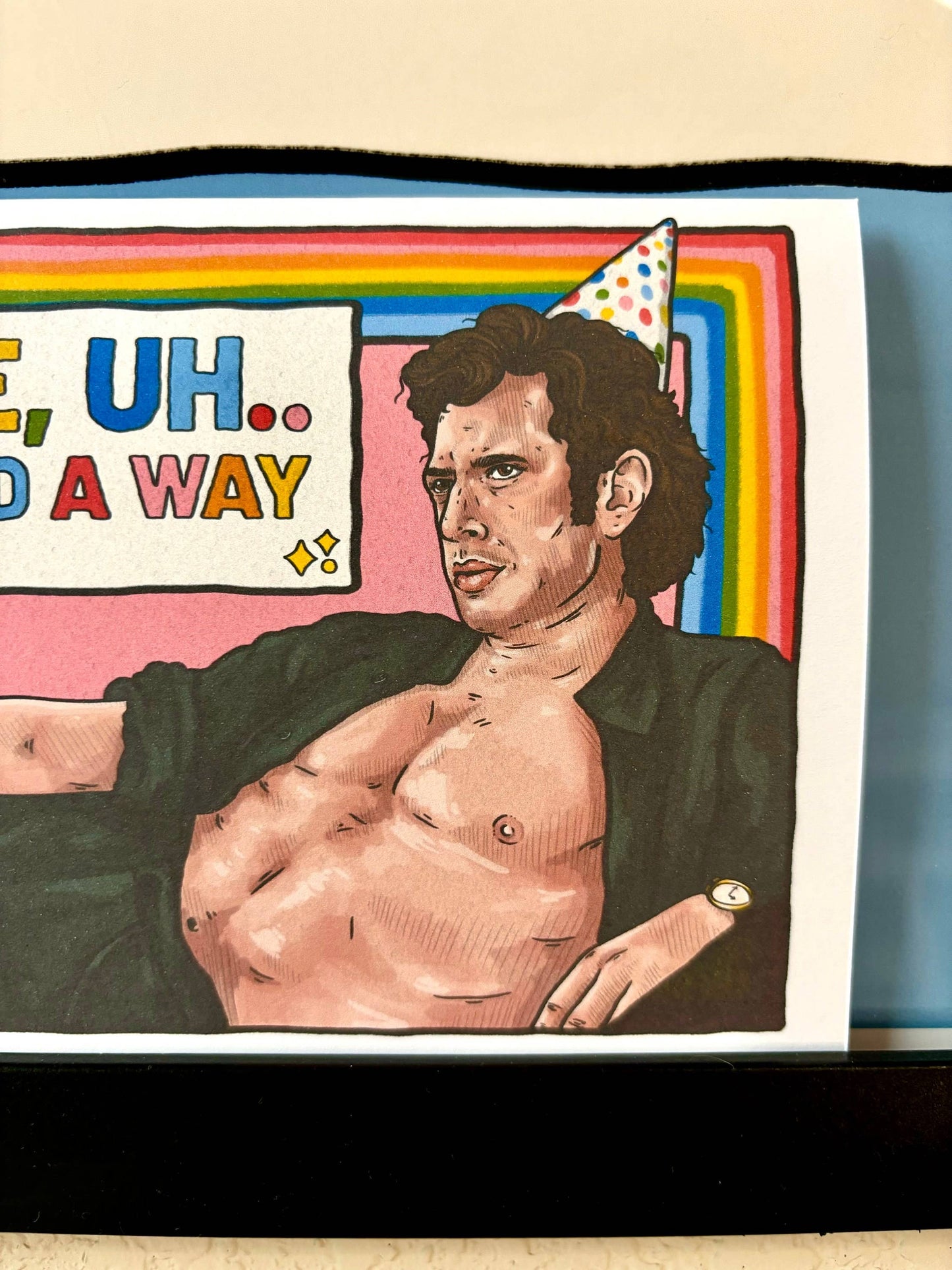 Jeff Goldblum Jurassic Park Greeting Card