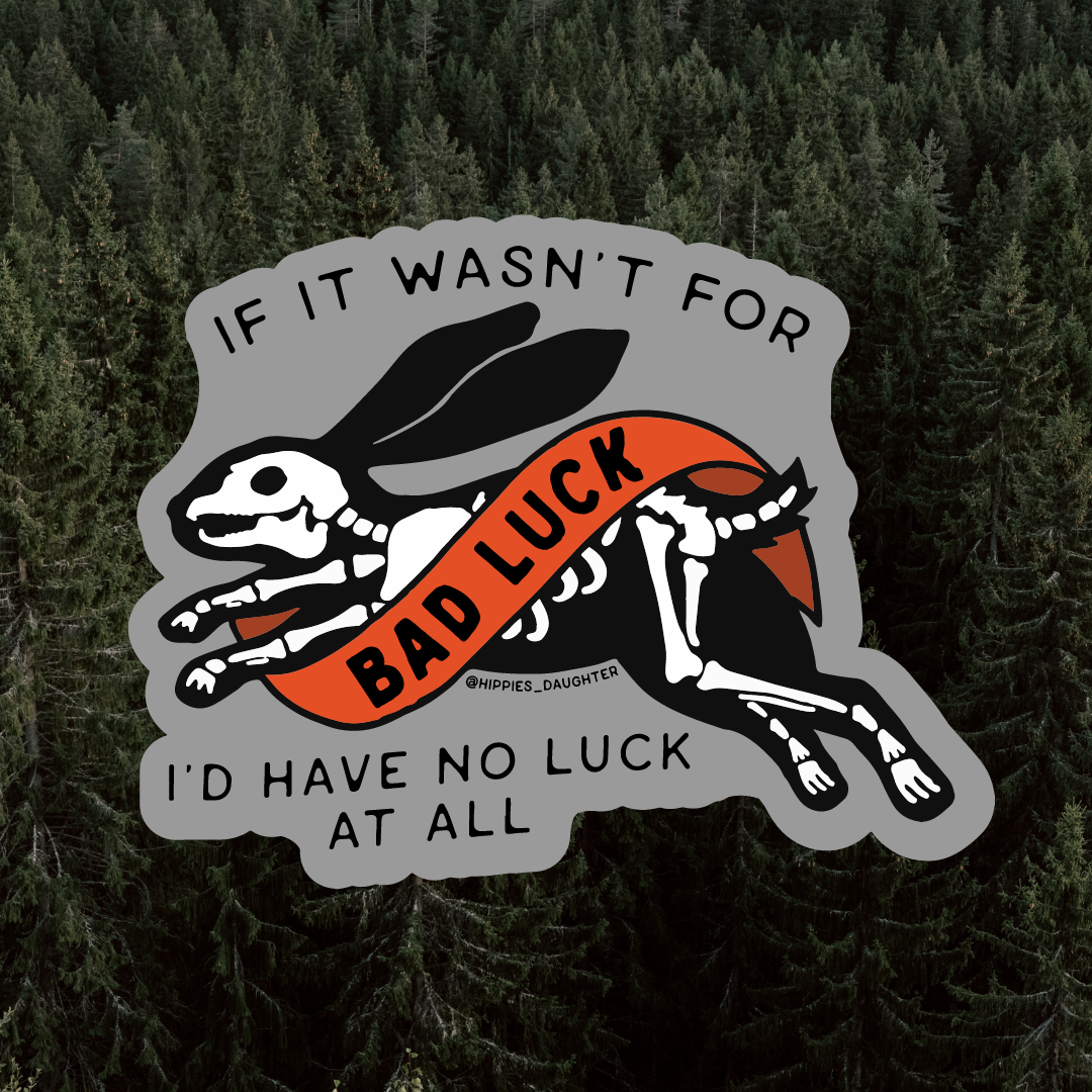 Bad Luck Bunny Sticker