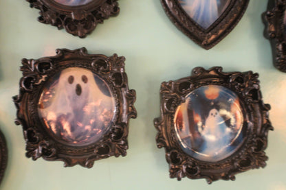 Everyday Ghosts Mini Black Frame Magnet