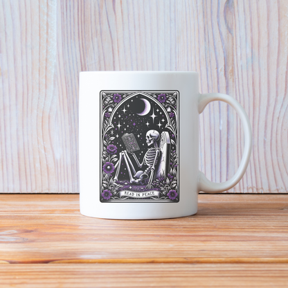 Read in Peace Tarot Card Coffee Mug 