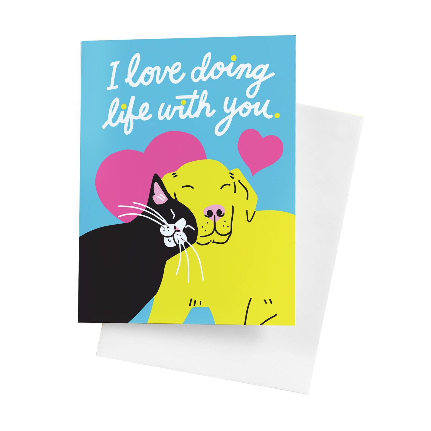 I Love Doing Life With You A2 Single Greeting Card