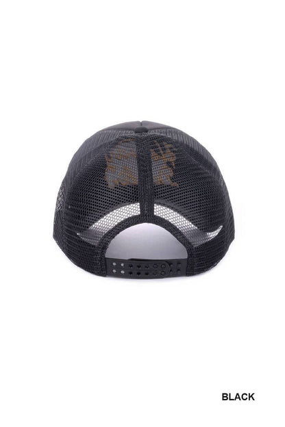Black Howdy Darlin Mesh Trucker Hat