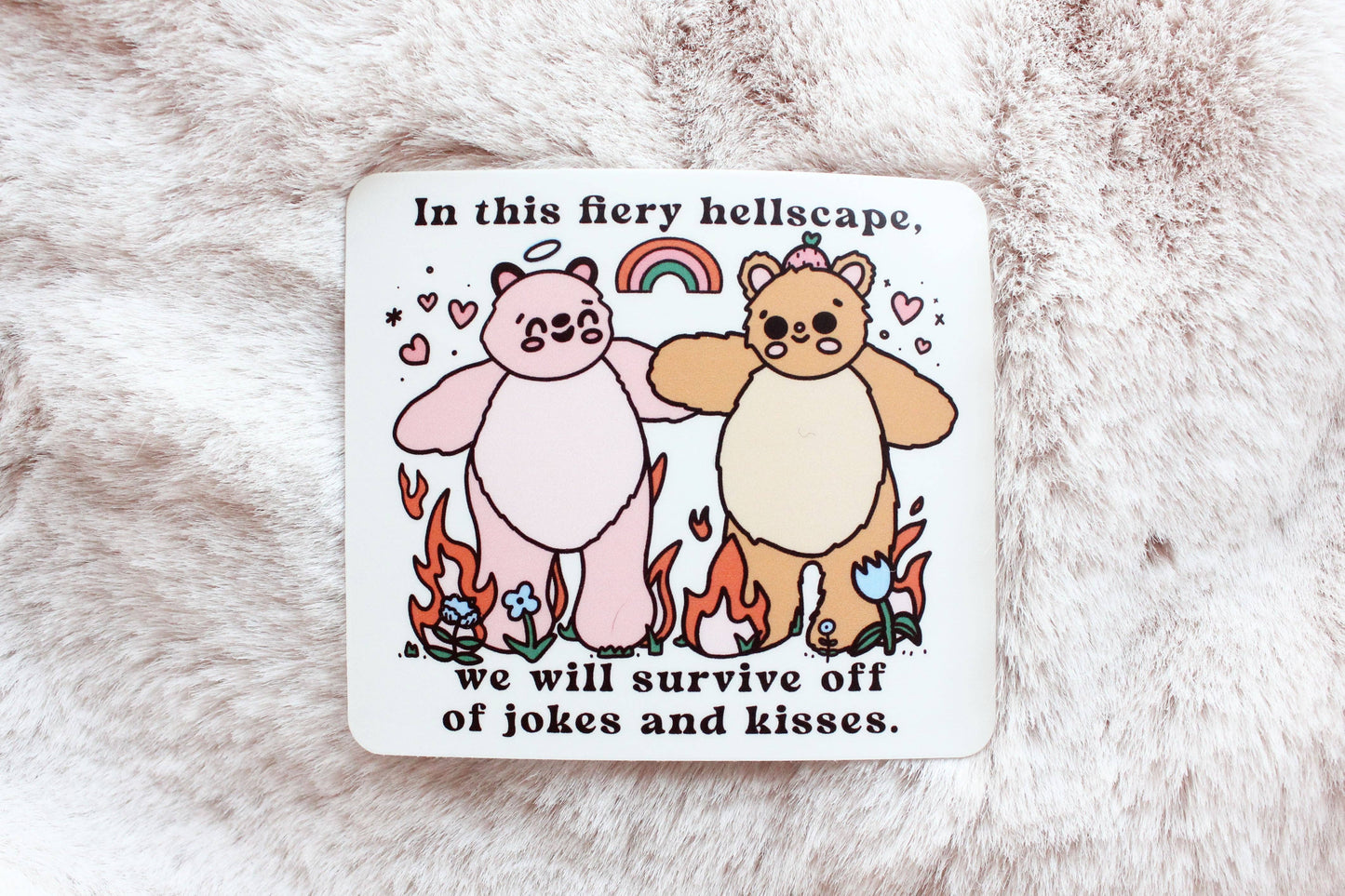 Fiery Hellscape Sticker